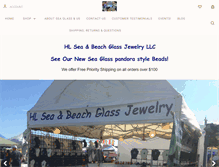 Tablet Screenshot of hlseabeachglassjewelry.com